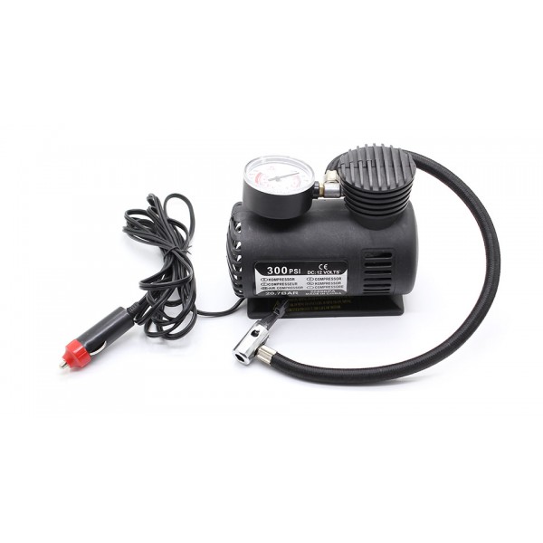 12V 10A Electric Air Compressor w/ Car Cigarette Lighter Adapter