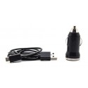 Single USB Car Cigarette Lighter Charger Adapter w/ Micro-USB Data / Charging Cable
