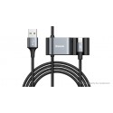 Authentic Baseus 1-to-3 USB to 8-pin/Dual USB Date Charging Cable